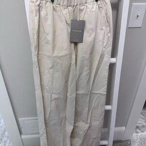 BNWT Everlane The Easy Pants Canvas (cream) Size 4